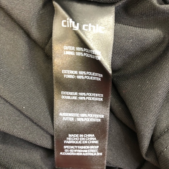 City Chic Black One Love Maxi Size S/16 - Picture 6 of 6